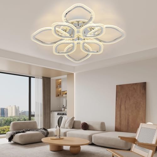 Modern LED Leaf Ceiling Lamp | 100W Dimmable Flush Mount