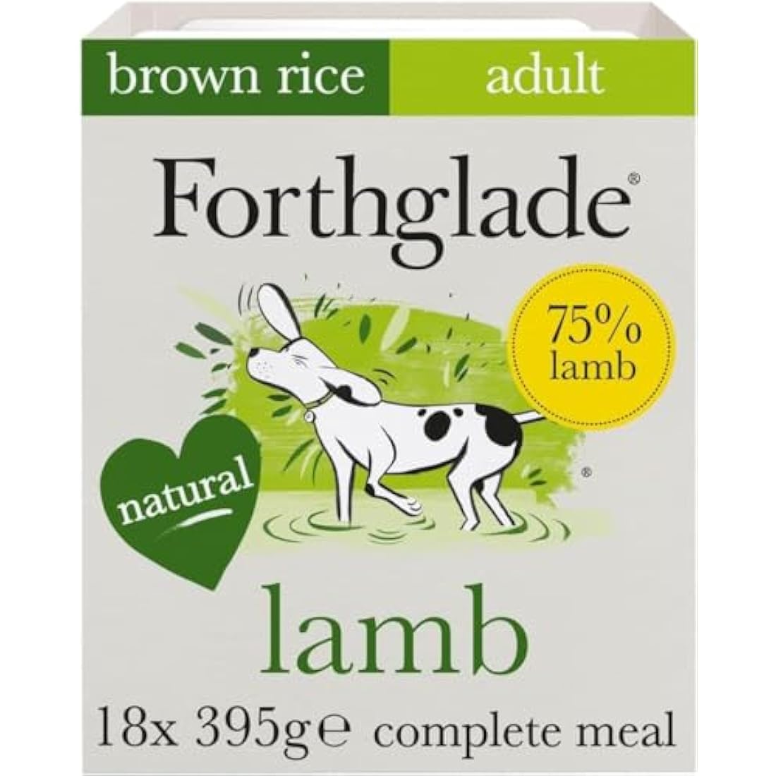Forthglade Lamb & Brown Rice Wet Dog Food - 18 x 395g Hypoallergenic