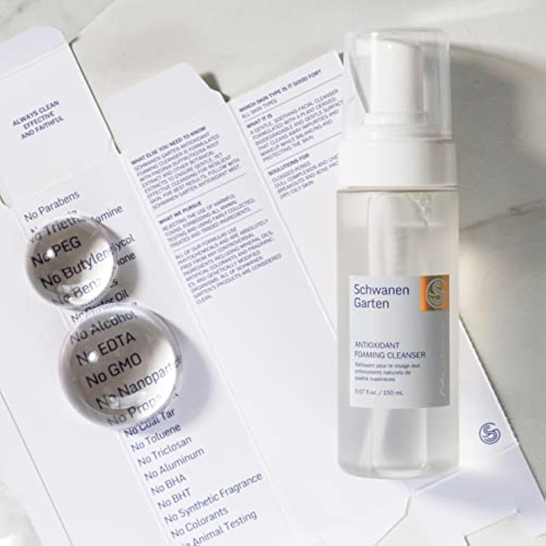 Schwanen Garten Antioxidant Foaming Cleanser | pH-Balancing Vegan Skincare
