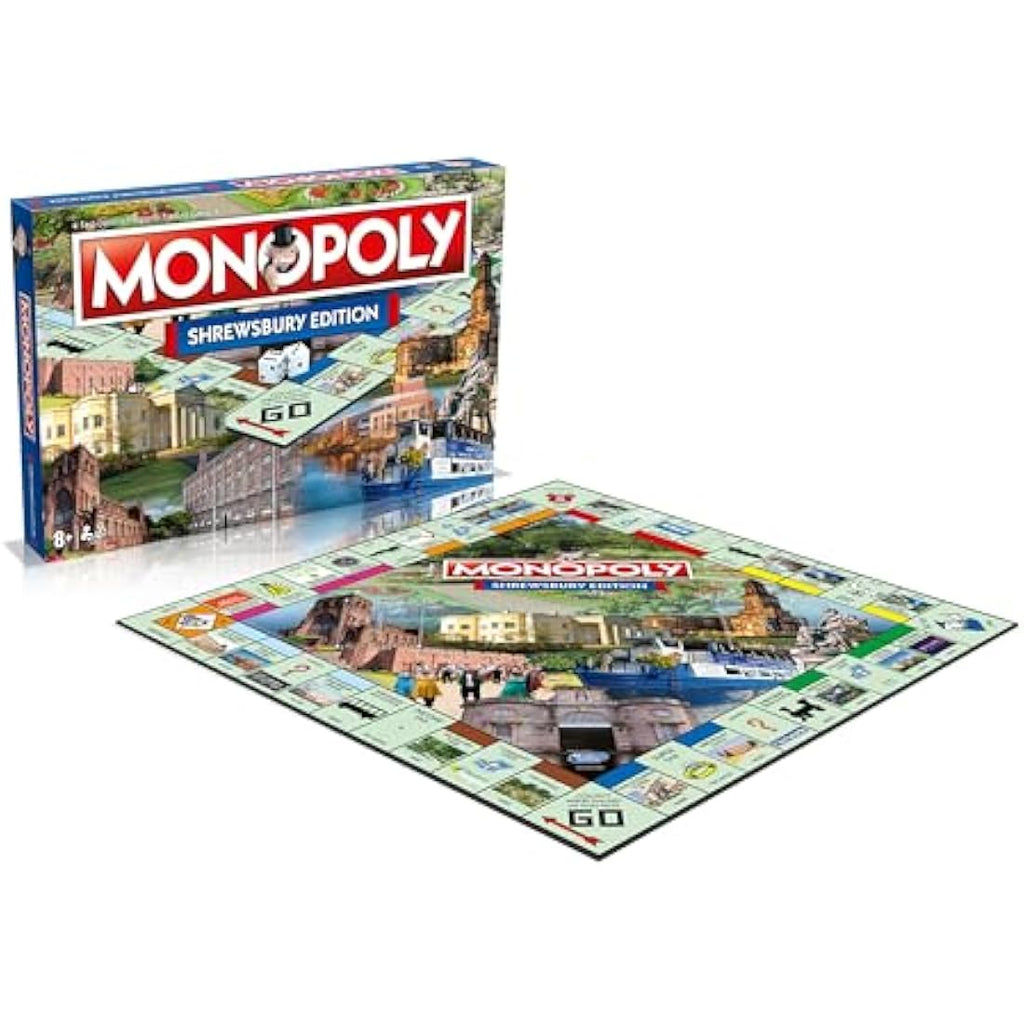 Winning Moves Shrewsbury Town Monopoly Board Game | Ages 8+ | 2–6 Players