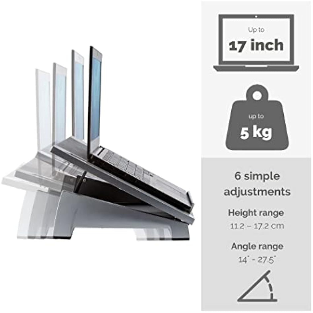 Fellowes Office Suites Laptop Stand – 6 Height Adjustable Riser