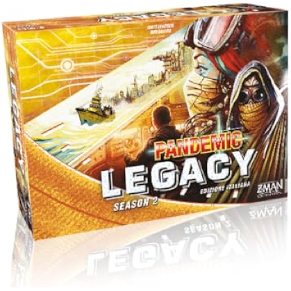 Asmodee Pandemic Legacy Season 2 Strategy Board Game - Yellow Box (Italian)