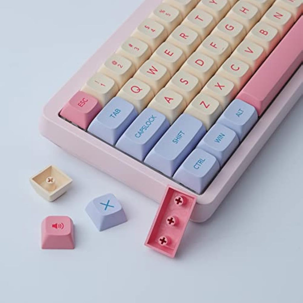 JakeTsai Marshmallow PBT Keycaps – 132 Key XDA Profile Dye-Sub Set