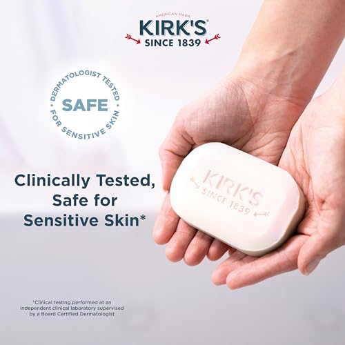 Kirk's Fragrance Free Castile Bar Soap – Natural Hypoallergenic (3 Pack)