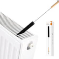 Aieve 80cm Radiator Cleaner Brush | Flexible Long Duster with Wood Handle
