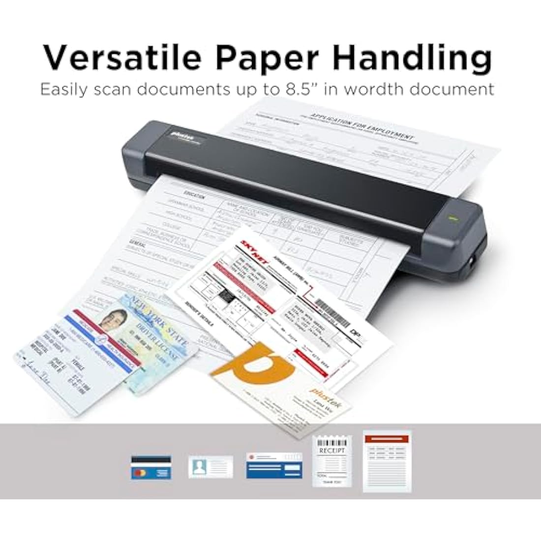 Plustek S410 Plus Portable A4 Document Scanner with OCR Software
