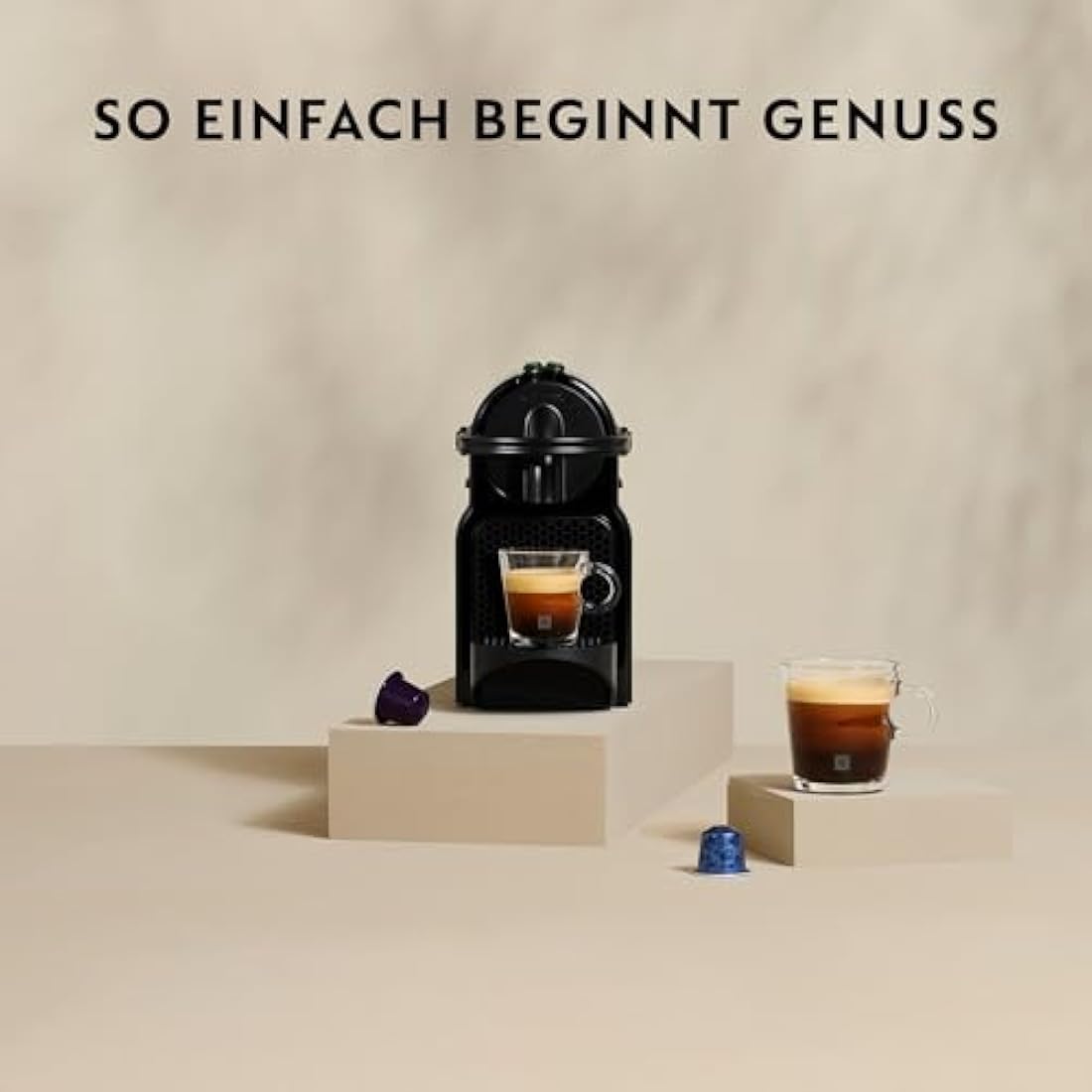 DeLonghi Inissia Nespresso Espresso Machine - Vanilla Cream EN 80 CW