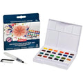 Derwent Watercolour Paint Pan Set - 24 Professional Travel Colours