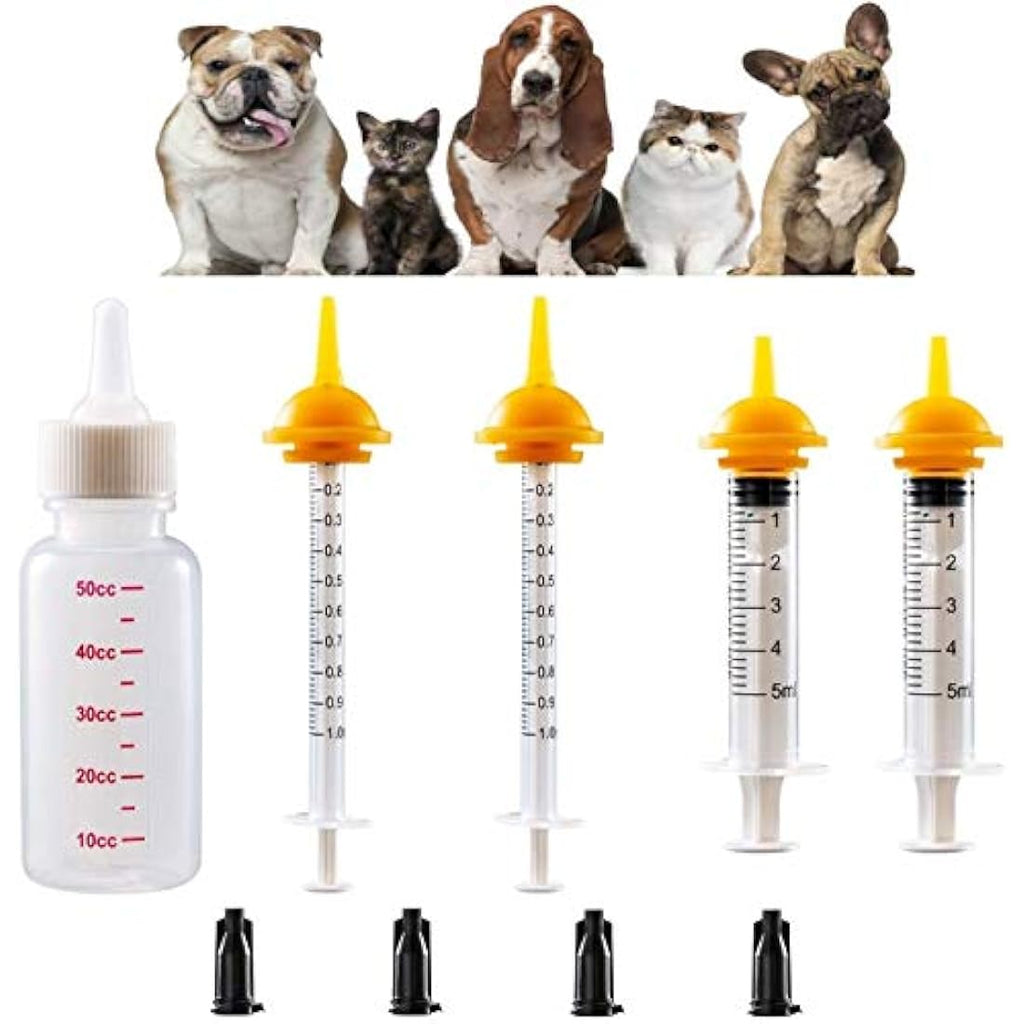 Puppy and Kitten Whelping Kit with Feeding Nipple Bottle