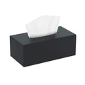 HIIMIEI Black Acrylic Tissue Box Cover | Magnetic Napkin Holder Dispenser
