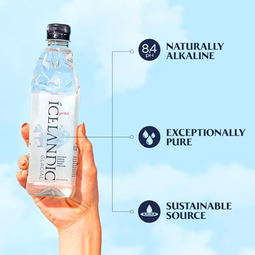 Icelandic Glacial Natural Alkaline Water – 1.5L rPET Bottles (12 Pack)