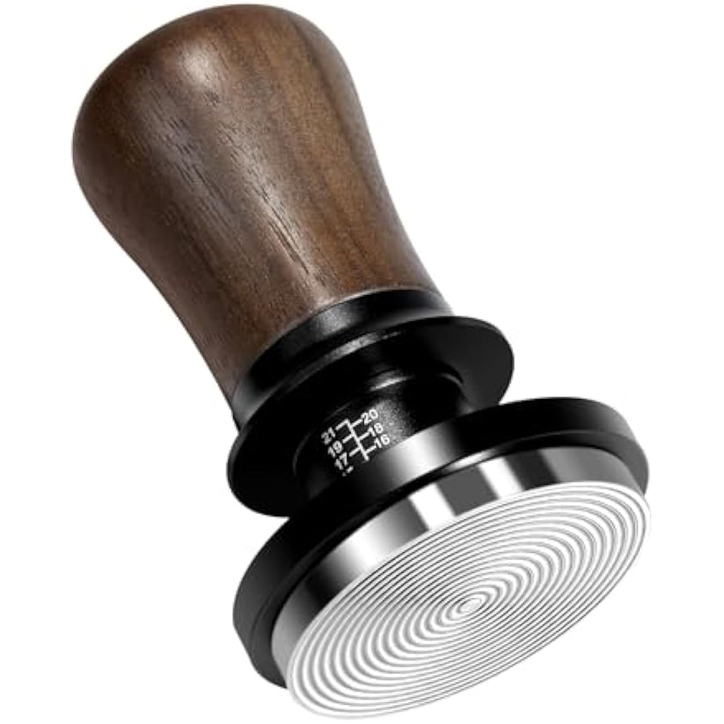 NOTSEK 54mm Calibrated Espresso Tamper – 30lb Spring Loaded Ripple Base