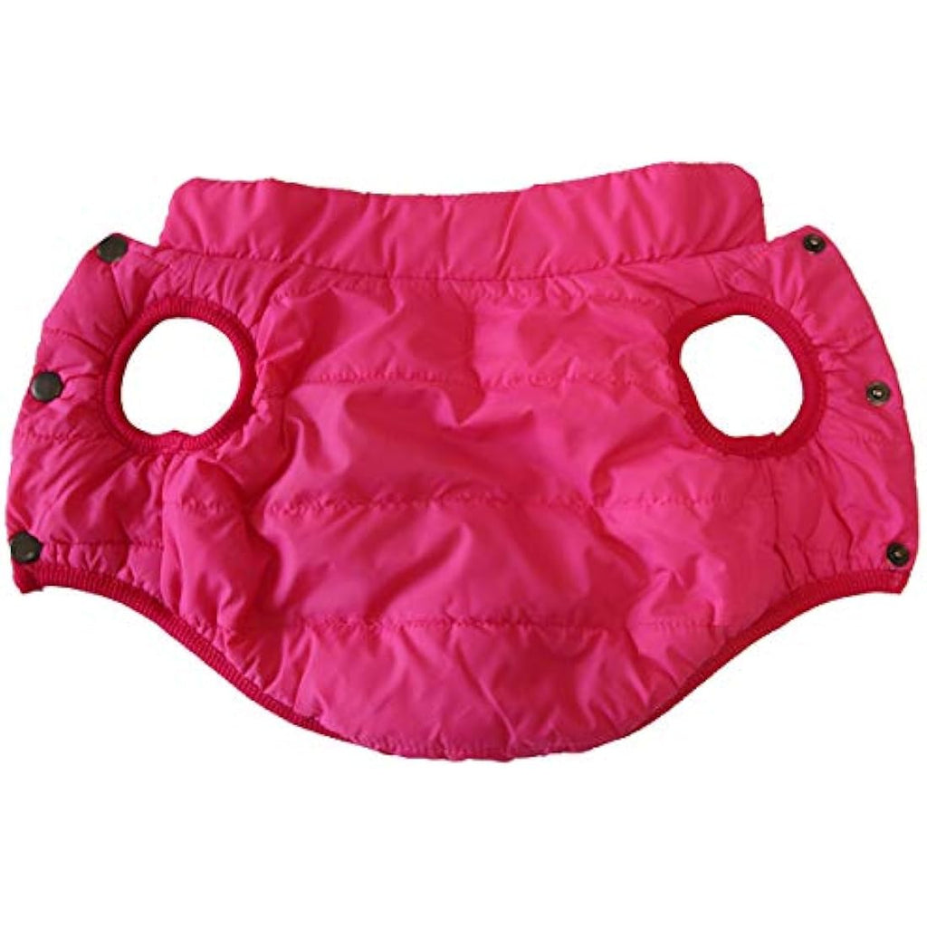 JoyDaog Fleece Lined Dog Jacket – Warm Windproof Winter Puppy Vest, Pink