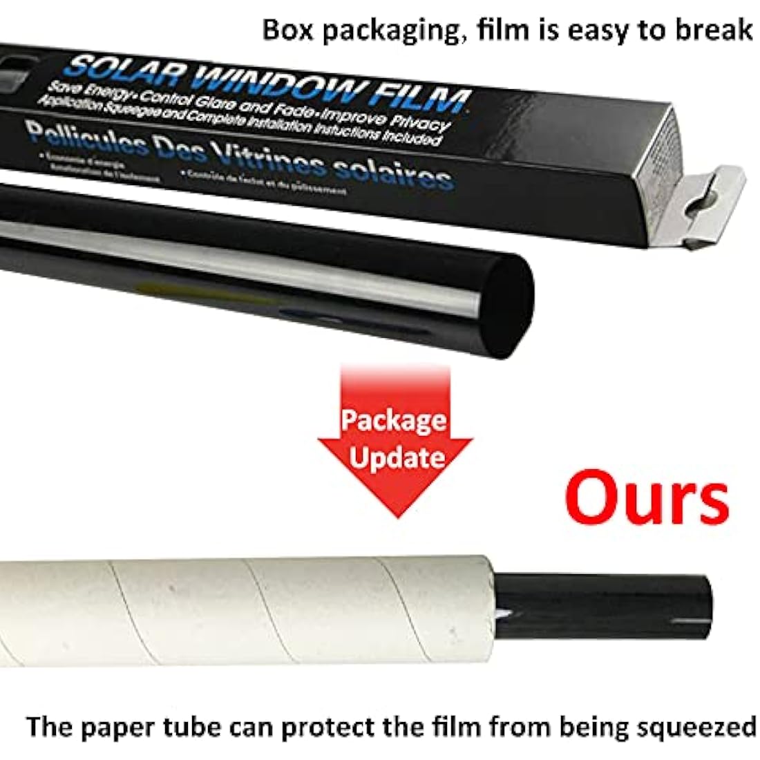 Black Smoke Car Window Tint Film - 25% VLT Heat Rejection