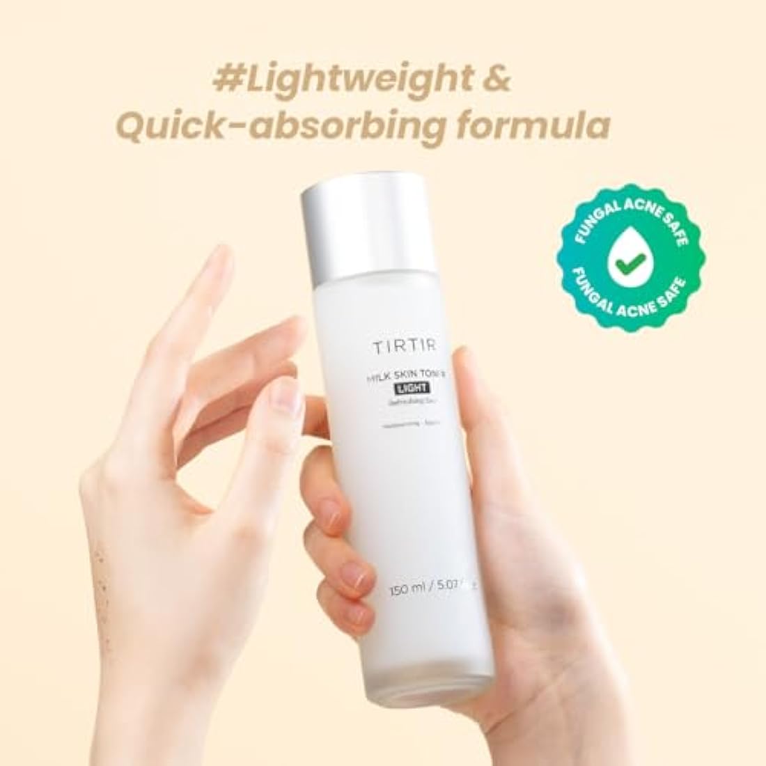 TIRTIR Milk Skin Rice Toner Light - 4% Niacinamide Hydrating Vegan Toner