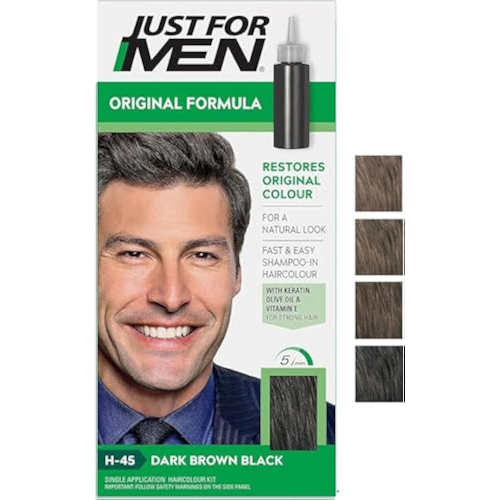 Just for Men Shampoo-In Hair Color - Dark Brown Gray Coverage Dye
