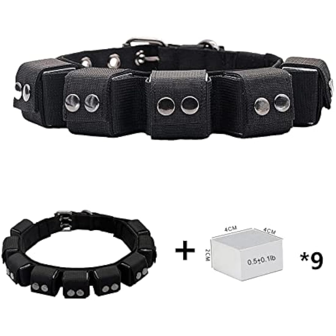 Walktime Tactical Weighted Dog Collar | Muscle Building Training Gear