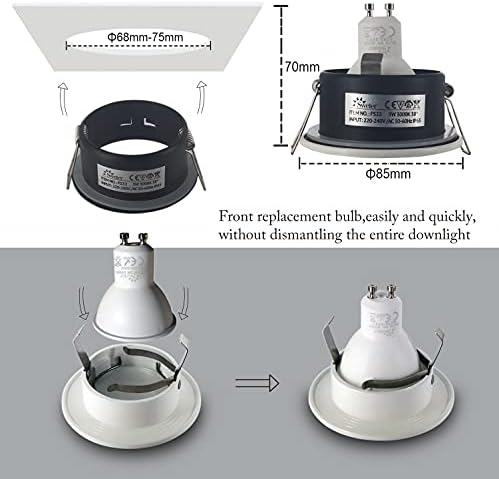 IP65 Waterproof LED Recessed Downlights | 5W GU10 4-Pack