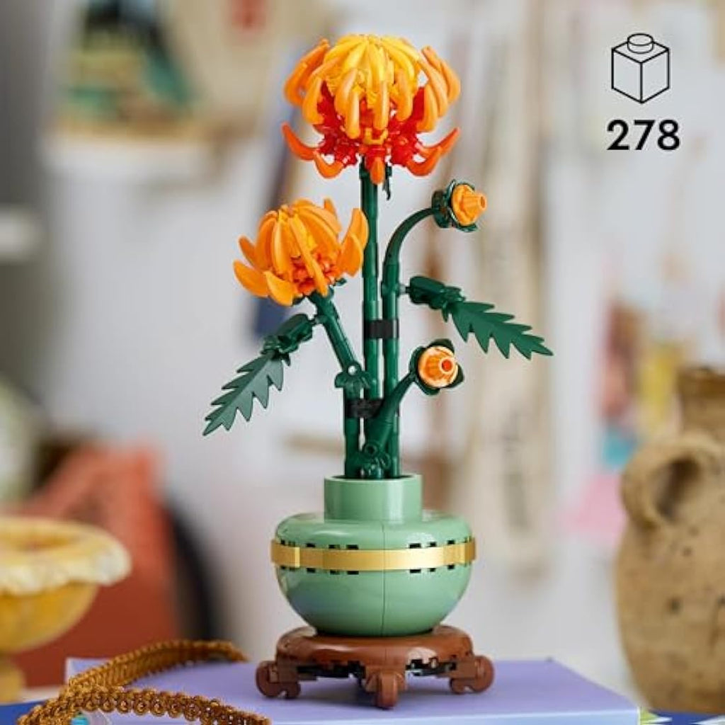 LEGO Botanicals Chrysanthemum Artificial Flower Model Kit for Adults