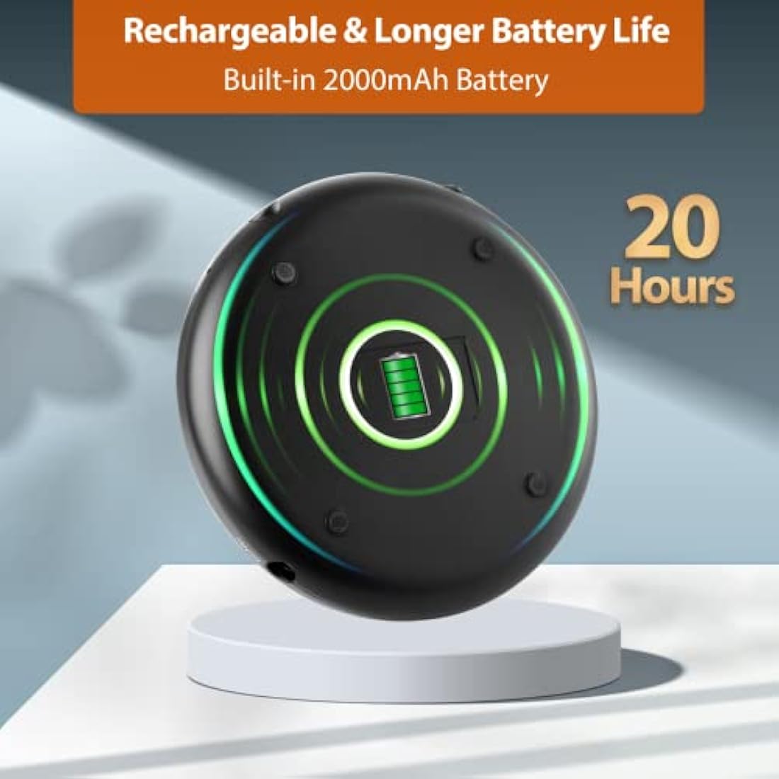 Hernido Portable CD Player for Car | Rechargeable Walkman with FM Transmitter