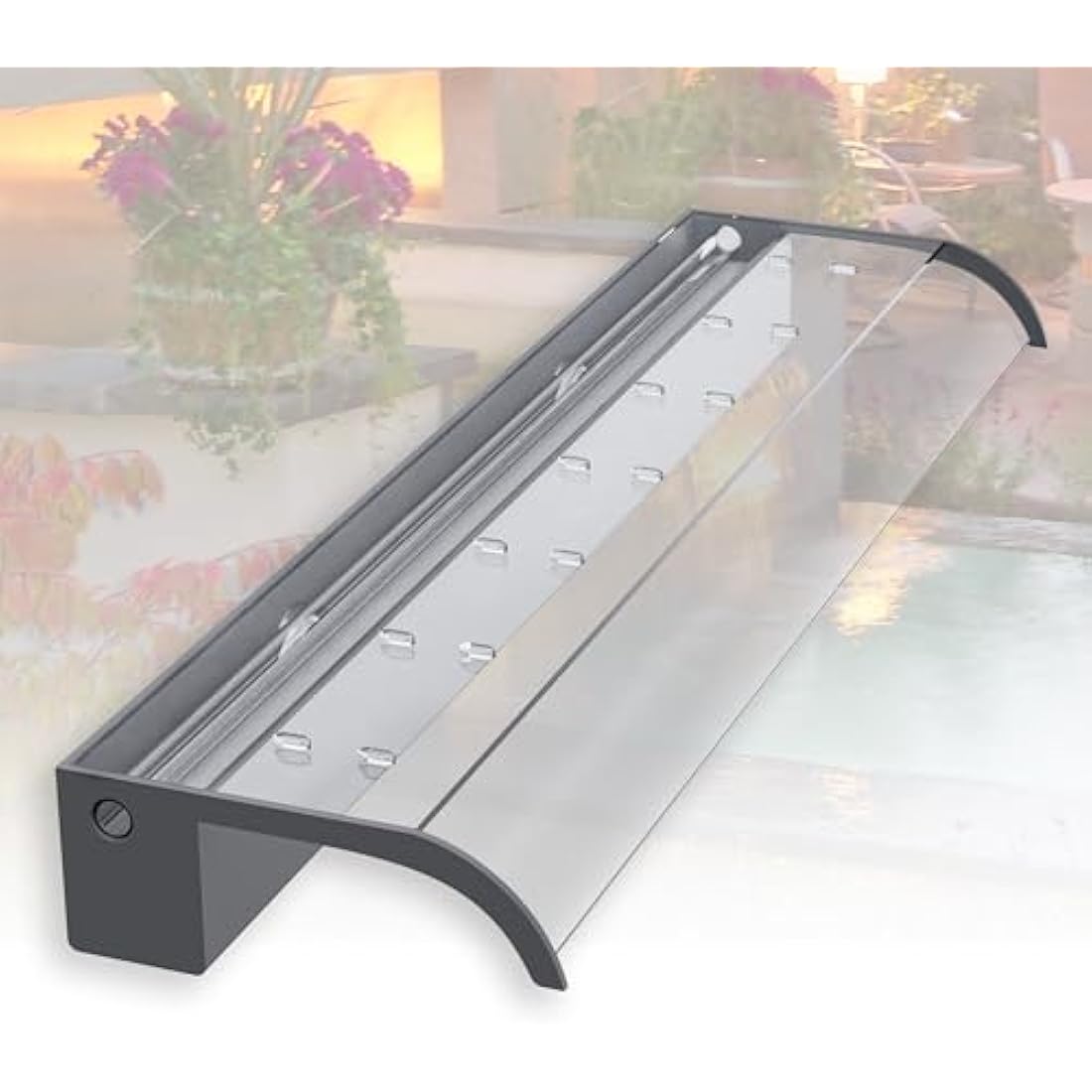 Jolof Store 90cm Acrylic Pond Waterfall Blade – Curved Pool Spillway