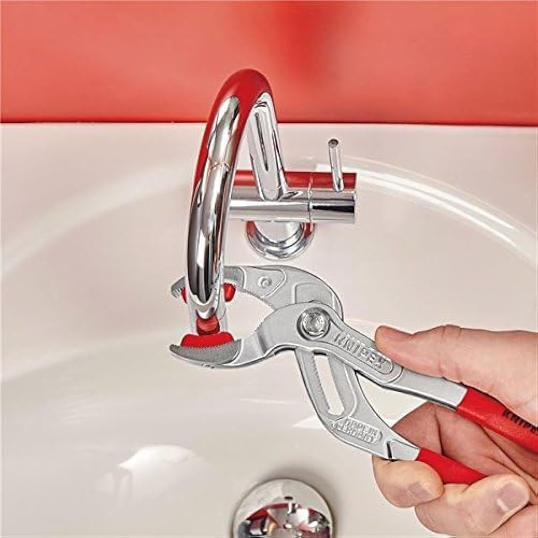 Knipex Siphon and Connector Pliers – 250mm Chrome-Plated Hand Tool