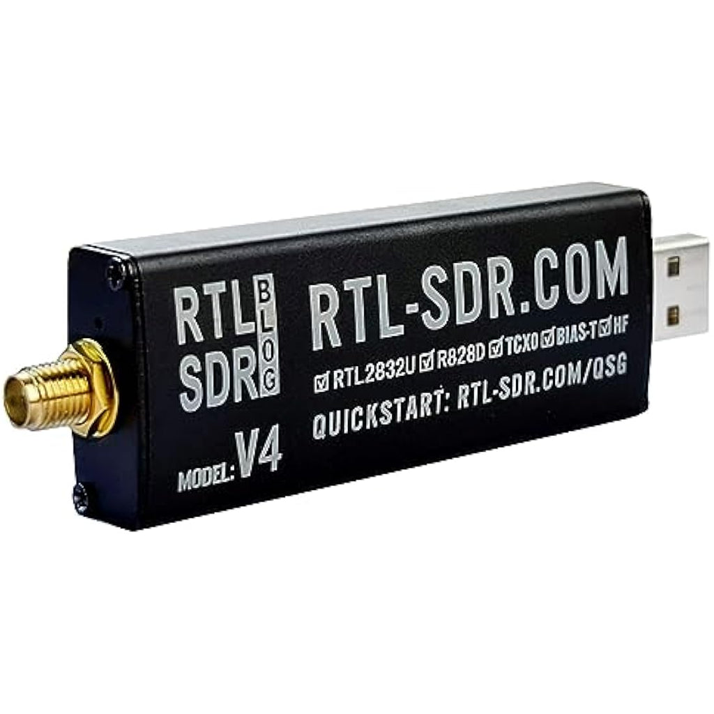 RTL-SDR Blog V4 SDR Receiver with Dipole Antenna Kit – R828D TCXO