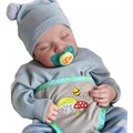 Babeside 17 Inch Reborn Baby Doll – Realistic Vinyl Sleeping Boy Doll