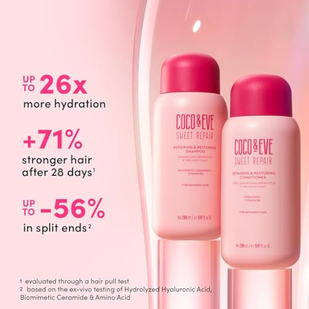 Coco & Eve Sweet Repair Shampoo & Conditioner Set for Damaged Hair