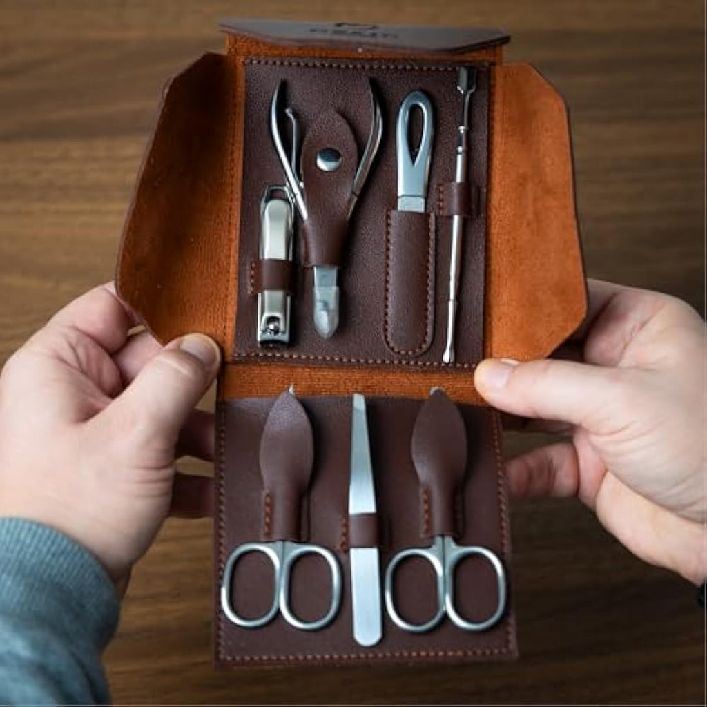 Ozric Luxury Manicure Set - Stainless Steel Nail Kit with Travel Pouch