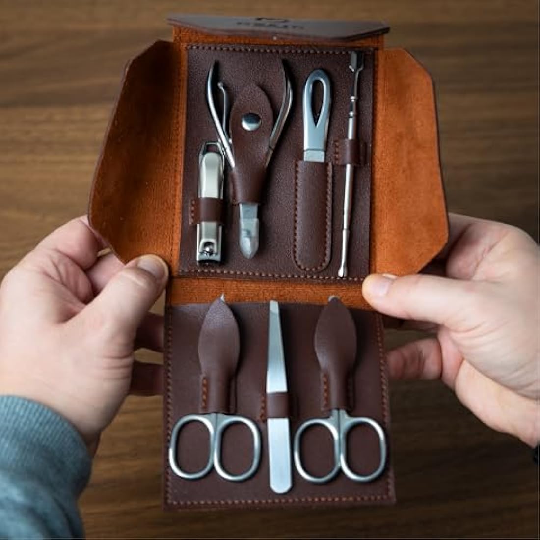 Ozric Luxury Manicure Set - Stainless Steel Nail Kit with Travel Pouch