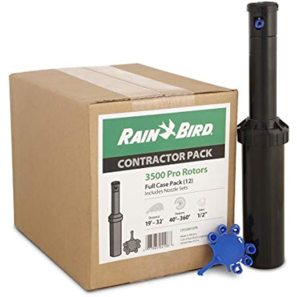 Rain Bird CP3504PC Gear Drive Rotor Sprinkler with Nozzles, 12-Pack