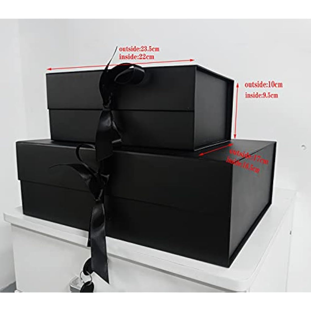 Jolof Store Black Magnetic Gift Box – Collapsible Cardboard Packaging