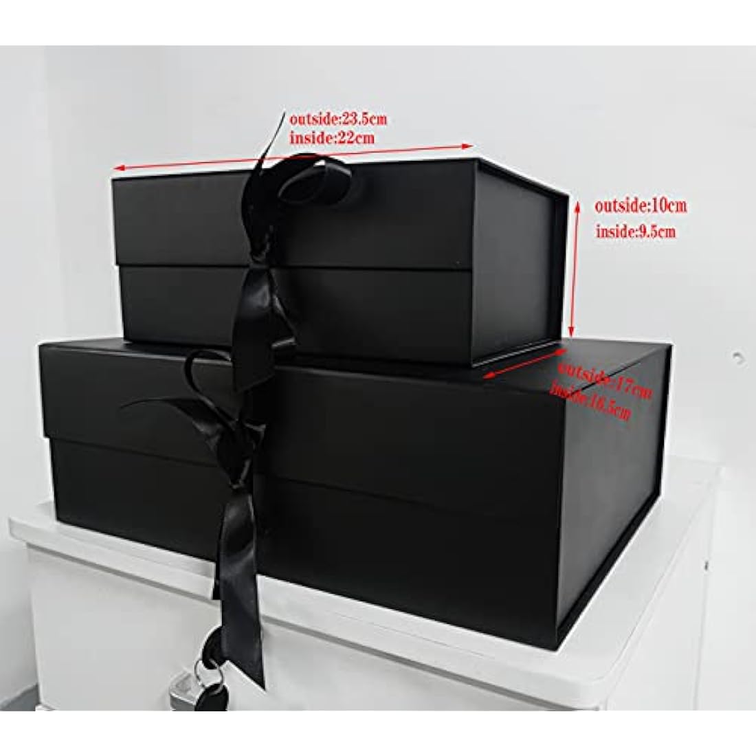Jolof Store Black Magnetic Gift Box – Collapsible Cardboard Packaging