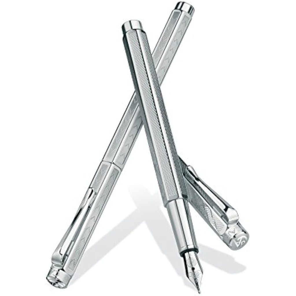 Caran d'Ache Ecridor Retro Fountain Pen - Palladium Finish Medium
