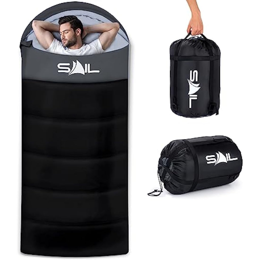 Jolof Store SAIL XL Extra Wide Sleeping Bag – Waterproof & Lightweight