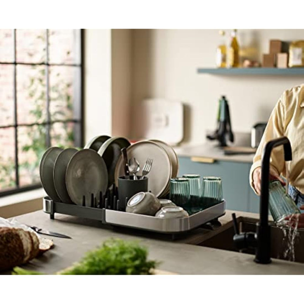 Joseph Joseph Duo Expanding Dish Drainer Rack – Stainless Steel