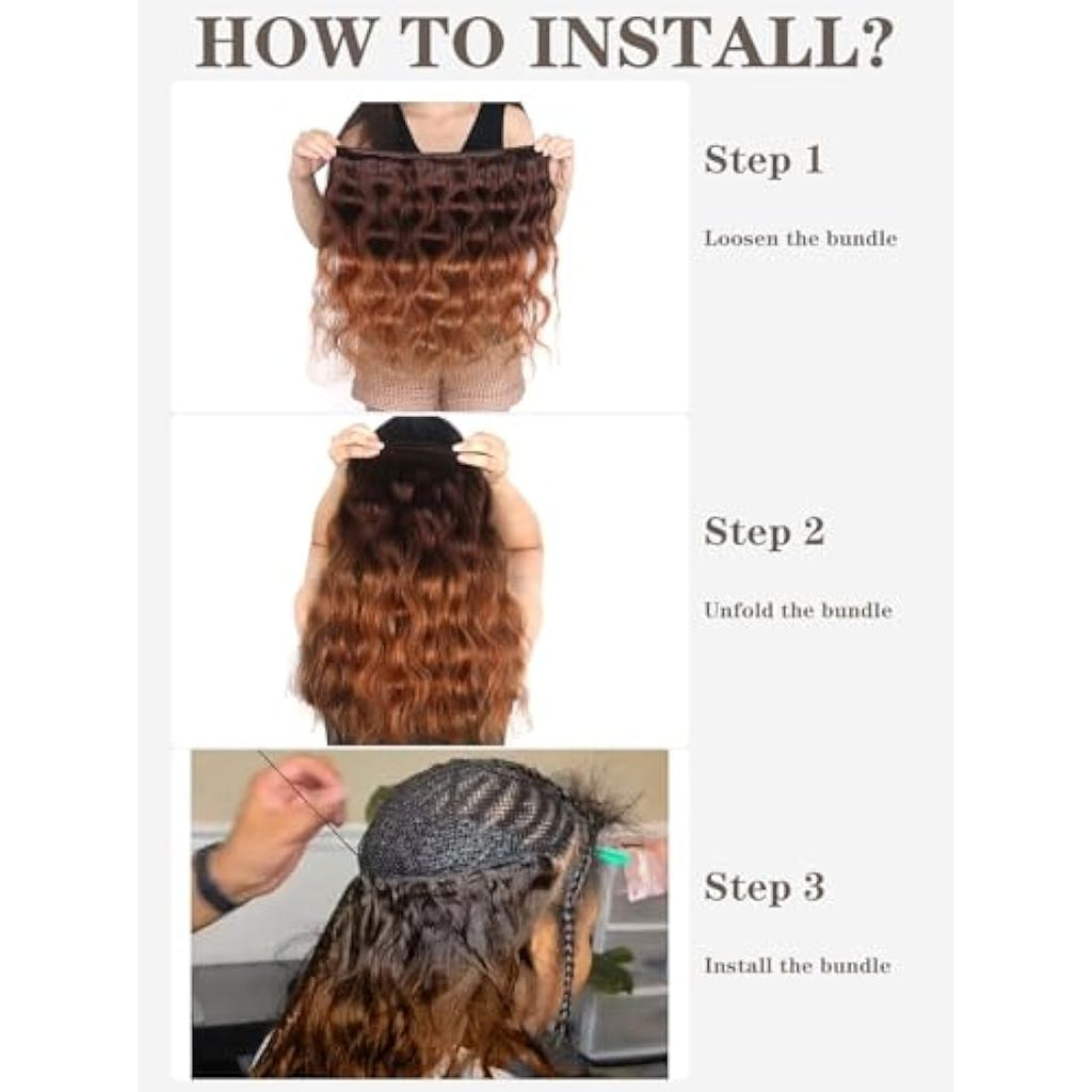 Jolof Store Ombre Brazilian Body Wave Human Hair Bundles – T4/30
