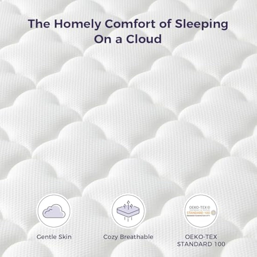 Resspry Single Mattress | 12 Inch Memory Foam and Pocket Spring Hybrid