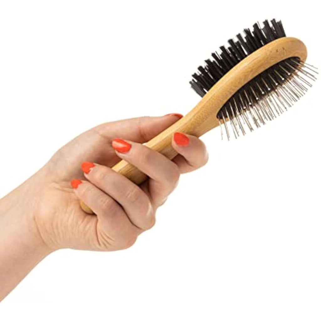 Mikki Bamboo Combi Brush | Eco-Friendly Grooming for Short & Medium Hair