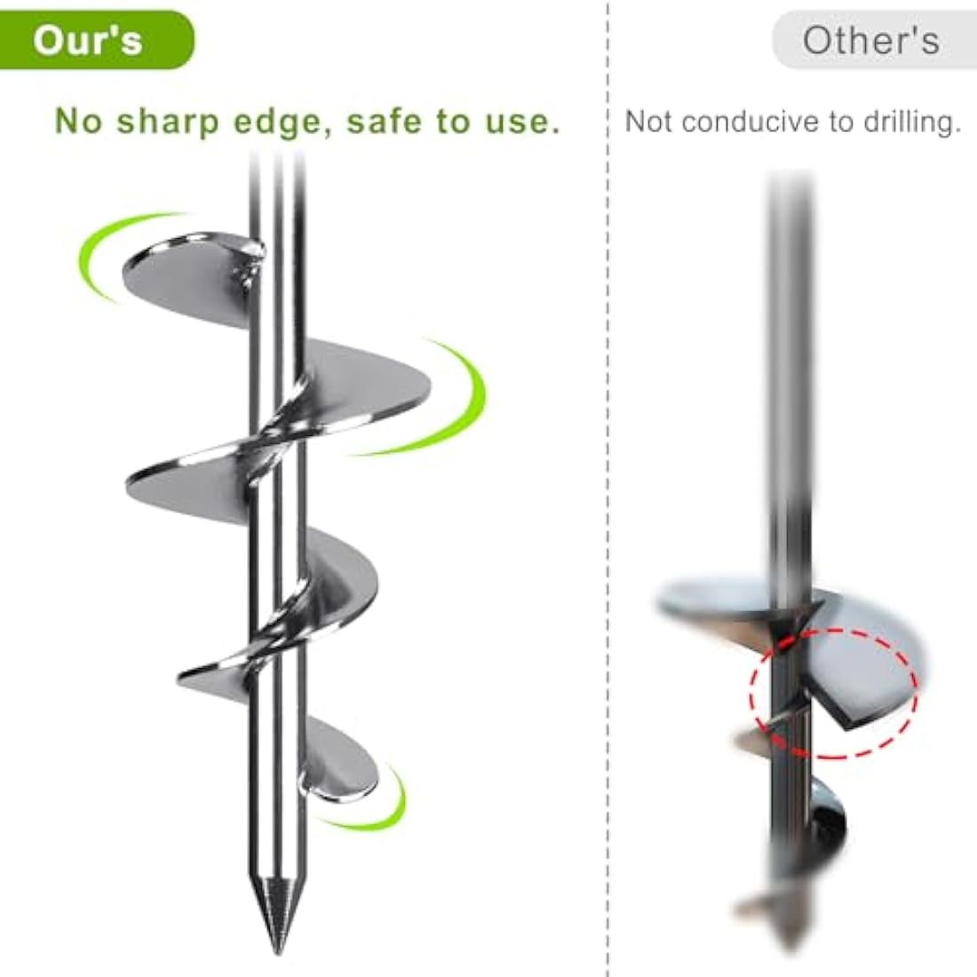 Heavy Duty Steel Ground Anchors – 4 Pack Metal Tent Pegs
