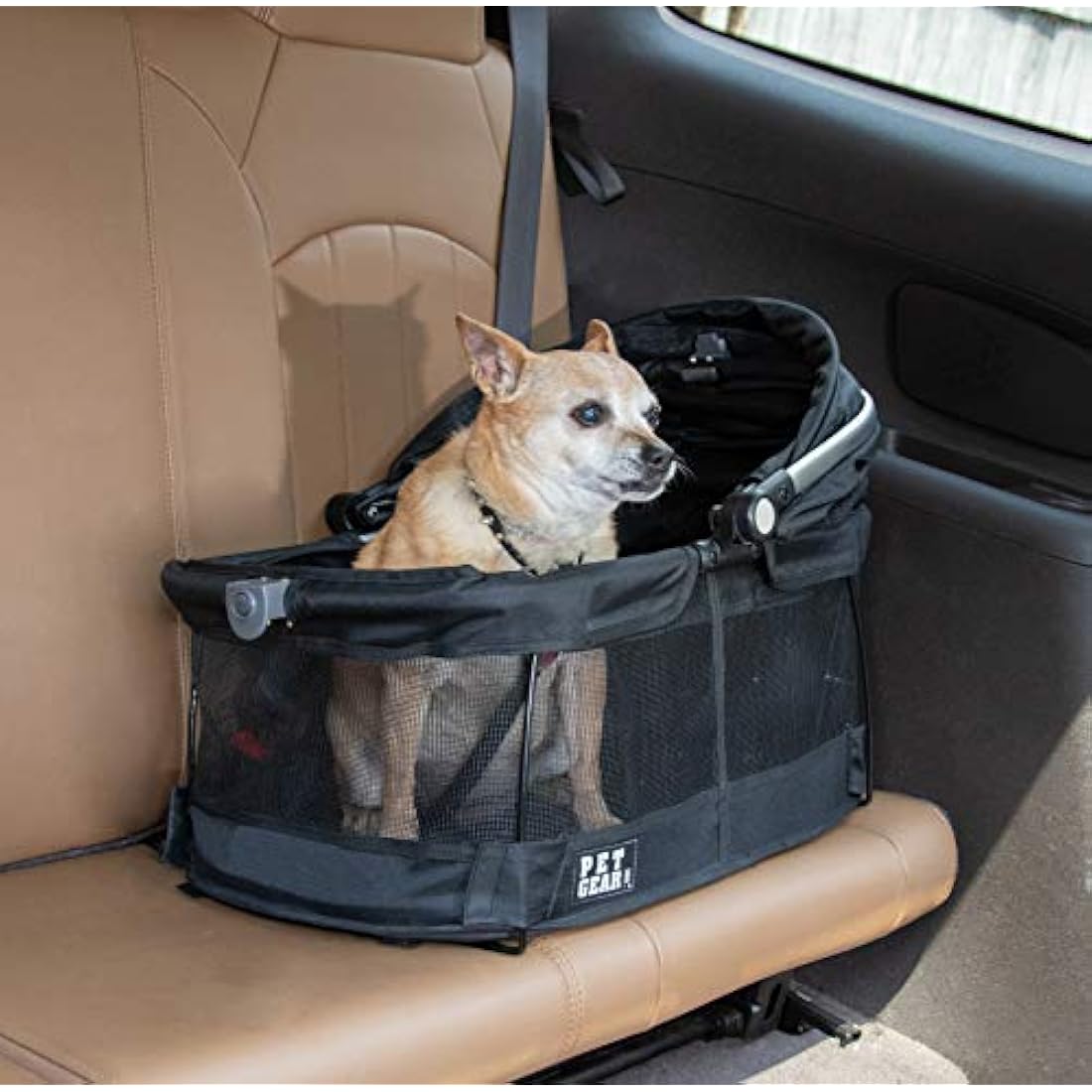 Pet Gear View 360 Pet Safety Carrier & Car Seat - Zipperless Entry