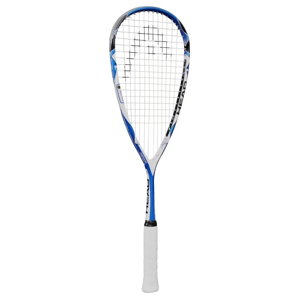 HEAD Microgel 125 Squash Racquet – Head Heavy 125g Frame - Blue/White