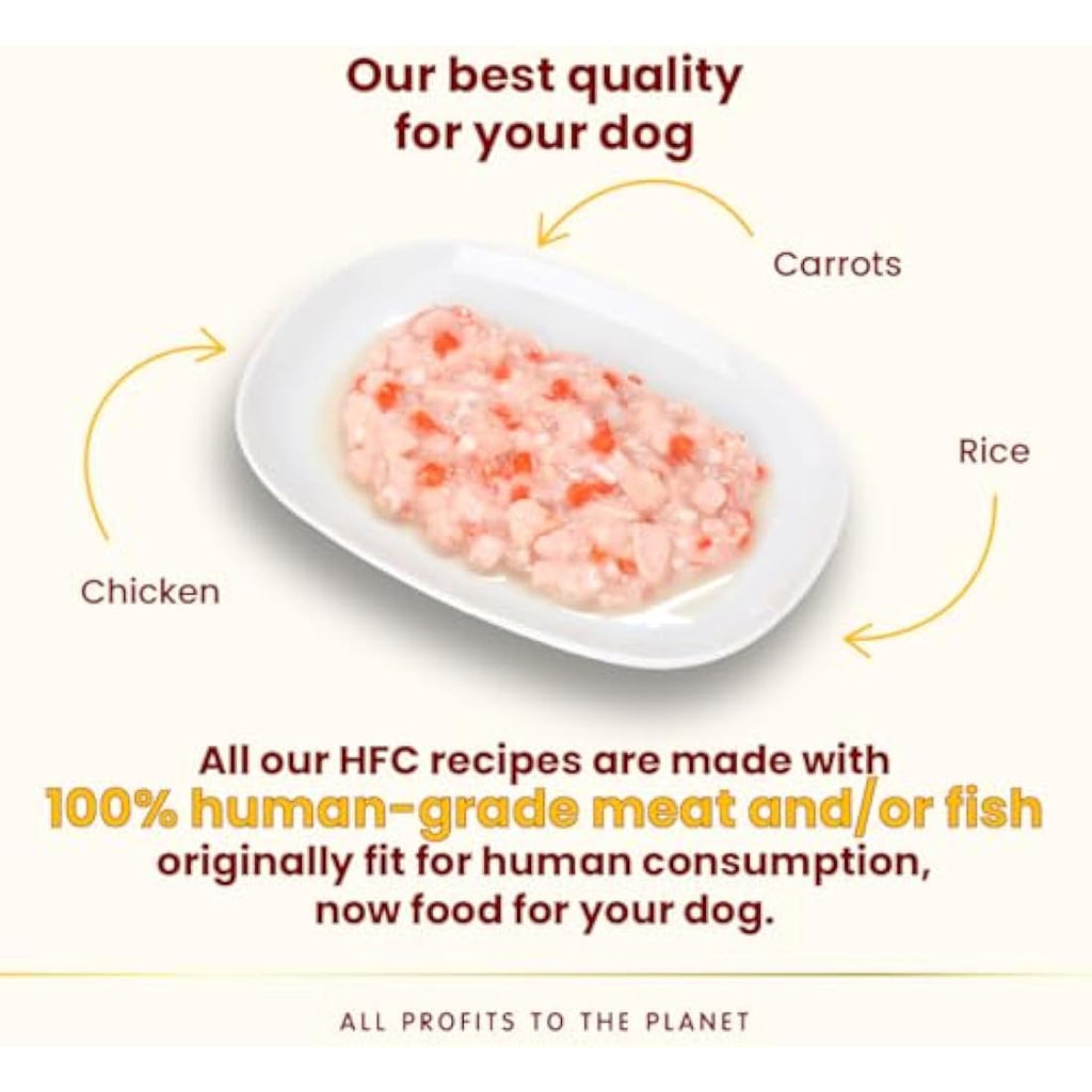 Almo Nature HFC Wet Dog Food | Chicken with Carrots & Rice | 12 x 280g