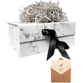 Jolof Store Marble Magnetic Gift Box with Ribbon – 23.5x17x10 cm