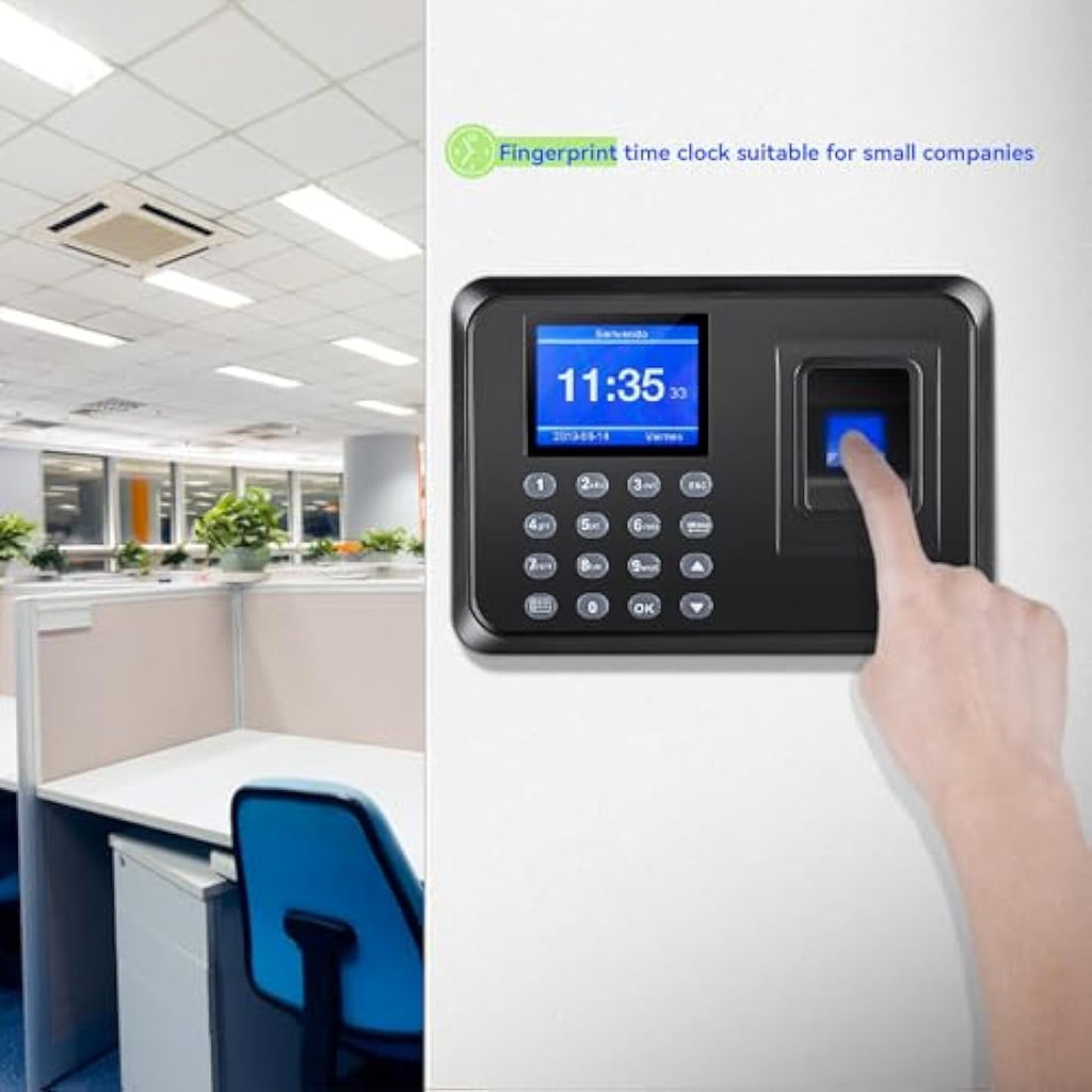 Diseleri Biometric Fingerprint Time Clock – Employee Punch Card Machine