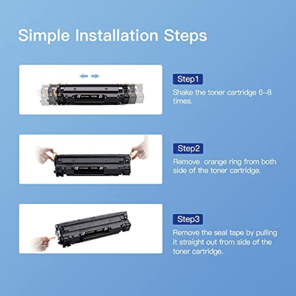 GPC Image HP 85A CE285A Compatible Black Toner Cartridges - 4-Pack