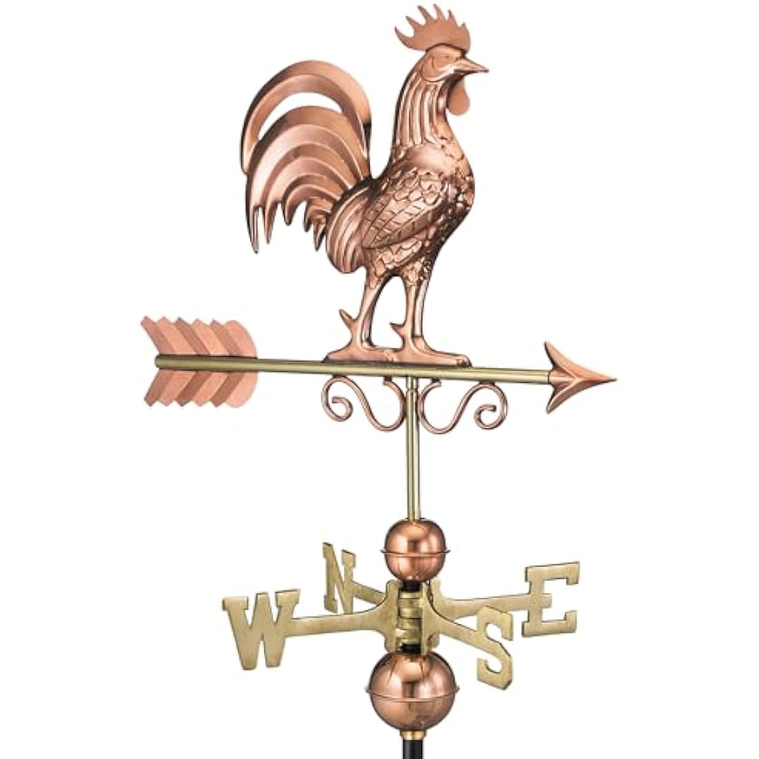 Good Directions Bantam Rooster Weathervane – Pure Copper Garden Decor