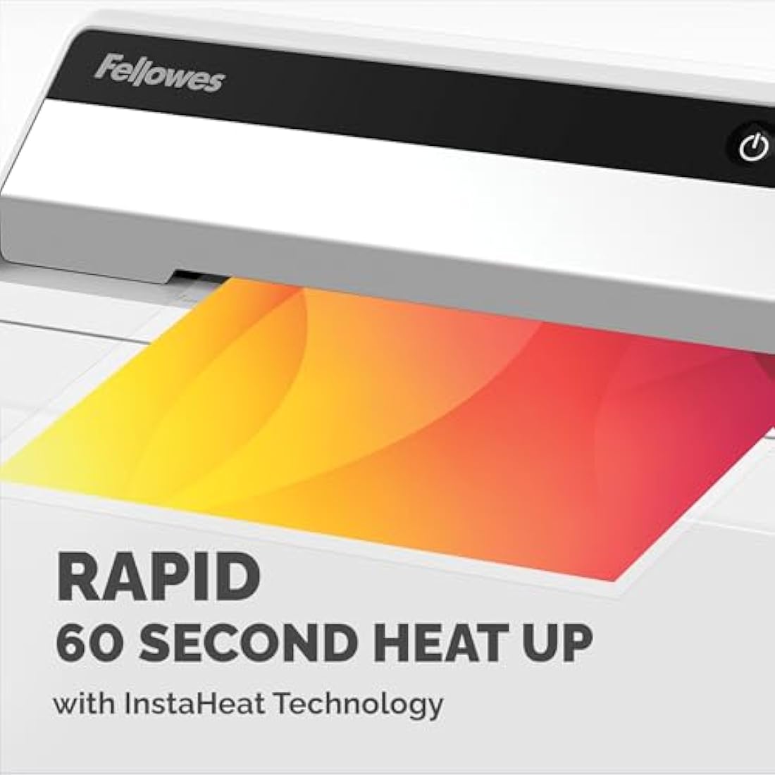 Fellowes Saturn A4 Laminator – InstaHeat 60s Warm-Up for Home & Office