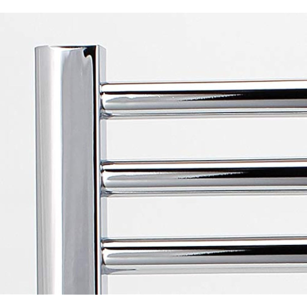 Greened House Chrome Curved Heated Towel Rail - 500mm x 800mm